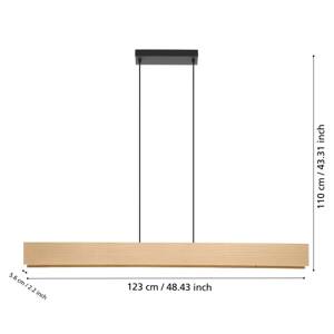 Smart ZIG LED závesné svietidlo Anchorena-Z, dĺžka 123 cm, RGB, CCT