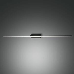Zrkadlové svetlo Nala LED, čierne, šírka 110 cm, kov