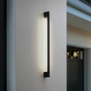 Lindby LED vonkajšie nástenné svietidlo Neano, 90 cm, čierna, kov