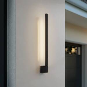 Lindby LED vonkajšie nástenné svietidlo Neano, 60 cm, čierna, kov