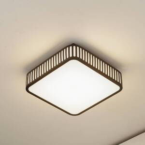 Lindby LED vonkajšie stropné svietidlo Lurinda, 26 cm čierna farba, hliník,