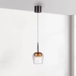 Paul Neuhaus Smart LED závesná lampa Q-Kon medenej farby Ø 21 cm