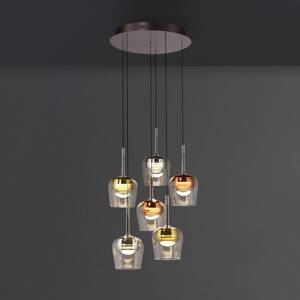 Paul Neuhaus Smart LED závesné svietidlo Q-Kon multicolour 6-light