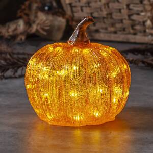 LED lampa na terasu Harvey Ø 20 cm oranžová plastová batéria