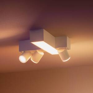 Philips Hue Centris Cross LED reflektor, biely, 3 svetlá RGB CCT