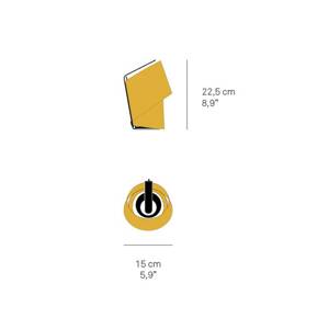 LZF Stolná lampa Tiny, modrá, výška 22,5 cm