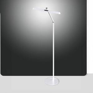 LED stojacia lampa Beba, biela, výška 110 cm, CCT, stmievač