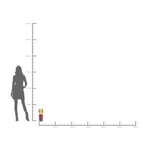 Váza KARE Marvelous Duo, výška 38 cm, sklo, žltá, fialová
