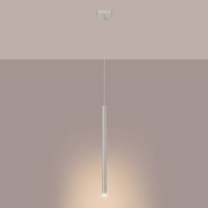 Závesná lampa Pastelo, béžová, Ø 2 cm, oceľ, 3 svetlá.