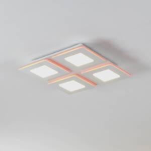 EGLO connect LED stropné svietidlo Padrogiano-Z 4 svetlá, 45 x 45 cm