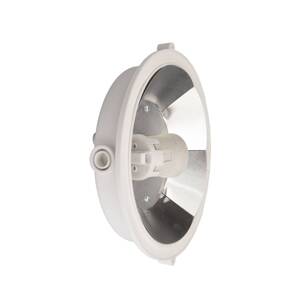Sotano Retro svietidlo odolné proti vlhkosti, biele, Ø 18 cm, plast IP44