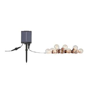 Svetelná reťaz Suno, solárna, USB, plast, 10-pl., IP44