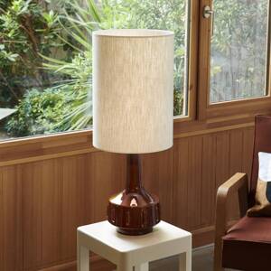 MARKET SET Stolová lampa Jimmy, hnedá/béžová, výška 83 cm